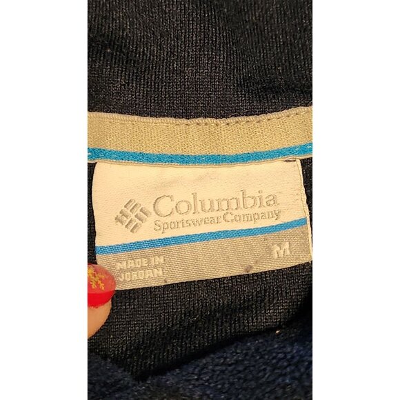 COLUMBIA SWEATSHIRT COLOR BLUE LONG SLEEVE POLYESTER SIZE M - Picture 5 of 7